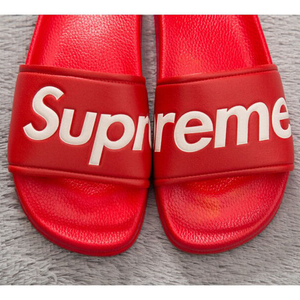 Supreme シュプリーム サンダル 偽物 Slides Sandals レッド