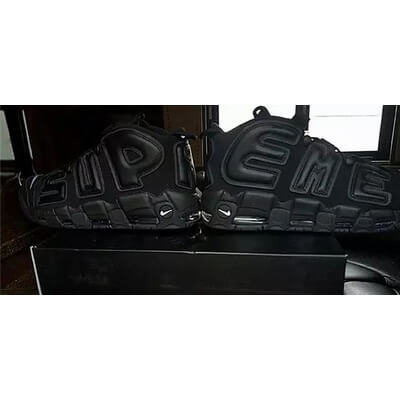 シュプリーム モアテン ナイキ エア モア アップテンポ Supreme x Nike Air More Uptempo ブラック