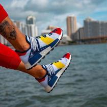 【adidas】超限定☆ アディダス 偽物 Pharrell × BBC HU NMD "MULTI COLOR" 