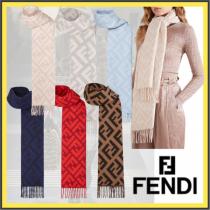 ★FENDI★ FFロゴ カシミヤ100％ フリンジ付き マフラー コピー 6色 FXT260A...