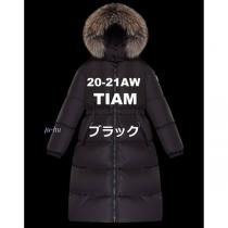 2020-21年AW☆MONCLER☆偽物 リバーシブルシアリング・ダウンコートBAGAUD☆ 12A 