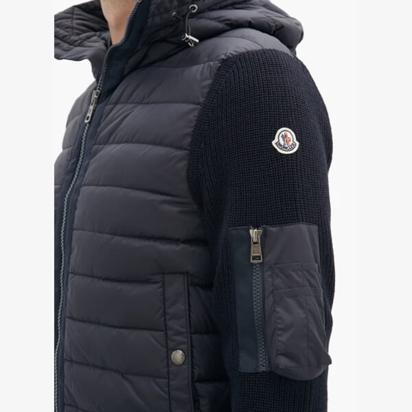 MONCLER モンクレール スーパーコピーニット ダウン フード カーディガン 9B50800A9340