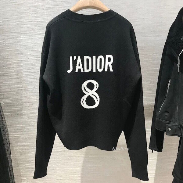 日本未入荷☆Dior☆“J'ADIOR 8”ディオール  コピー セーターカシミヤ Black 924S55AM009_X9330