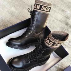 ☆Dior☆ミリタリー風 “D-Major” ショートブーツ偽物＊Black KDI631SCN