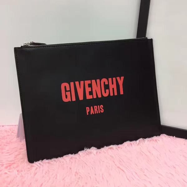 ジバンシィスーパーコピー GIVENCHY クラッチバッグ RED LOGO SMALL CLUTCH