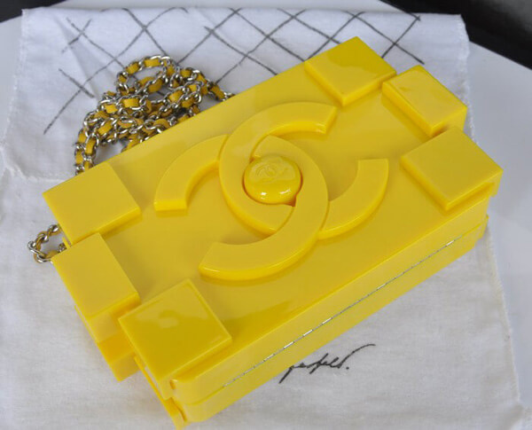 シャネル ハンドバッグ スーパーコピー2014春夏新作新品 Lego Clutch ハンドバッグA37013黄