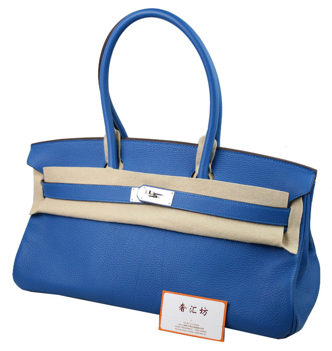 エルメスバーキンコピー[Shoulder Birkin 42cm]クレマンス ミコノス シルバー金具 he493