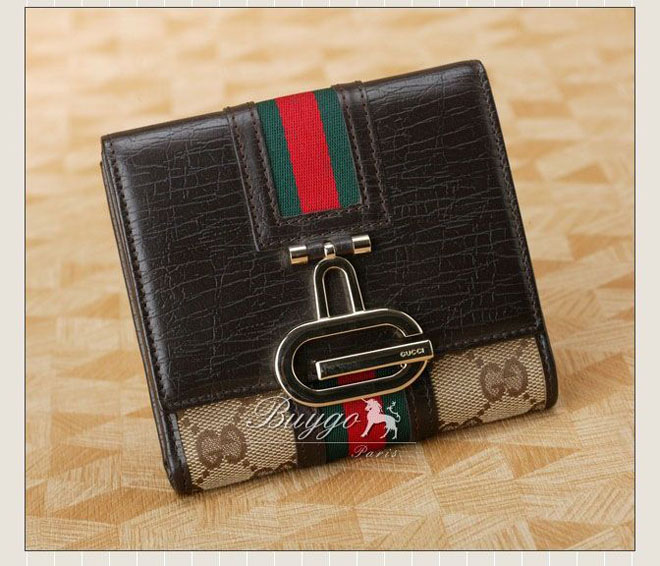 グッチ 財布 スーパーコピーグッチ（GUCCI）Wホック二つ折り財布131848　F40SGベージュ×ダークブラウン