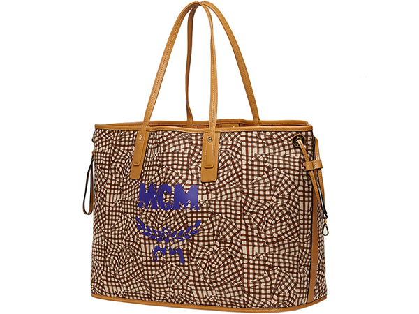 MCM リュック コピーMWP5SVI21CO001 リュック SHOPPER PROJECT VISETOS ショッパープロジェクトヴィセトス リバーシブルショルダーバックラージ COGNAC コニャック