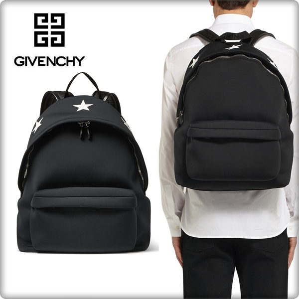 ジバンシィ バッグSTAR-EMBOSSED BACKPACK ブラック 2017新作GIVENCHY