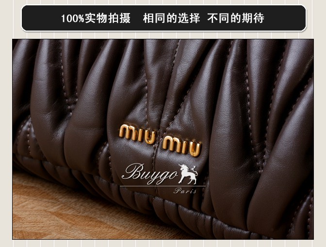 ミュウミュウ スーパーコピーMIUMIU/ミュウミュウ 2012年春夏MATELASSEストラップ付きハンドバッグ RN0666 N88 002