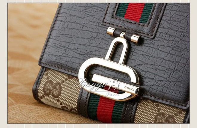 グッチ 財布 スーパーコピーグッチ（GUCCI）Wホック二つ折り財布131848　F40SGベージュ×ダークブラウン