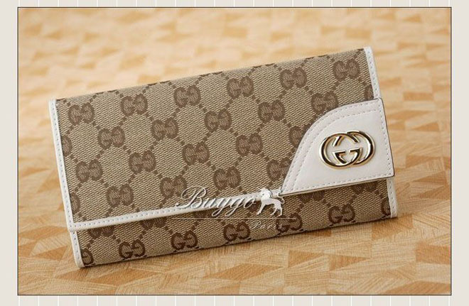 グッチ 財布 スーパーコピー【GUCCI】Ｗホック長財布 181593 FFPAG 9761 オリジナルＧＧ ＧＧキャンバス ベージュ×アイボリー(ベージュ×ホワイト)