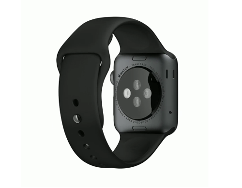 Apple Watch スーパーコピー38/42mmスペースグレイアルミニウムケースとブラックスポーツバンド