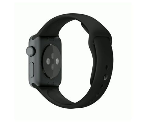 Apple Watch スーパーコピー38/42mmスペースグレイアルミニウムケースとブラックスポーツバンド