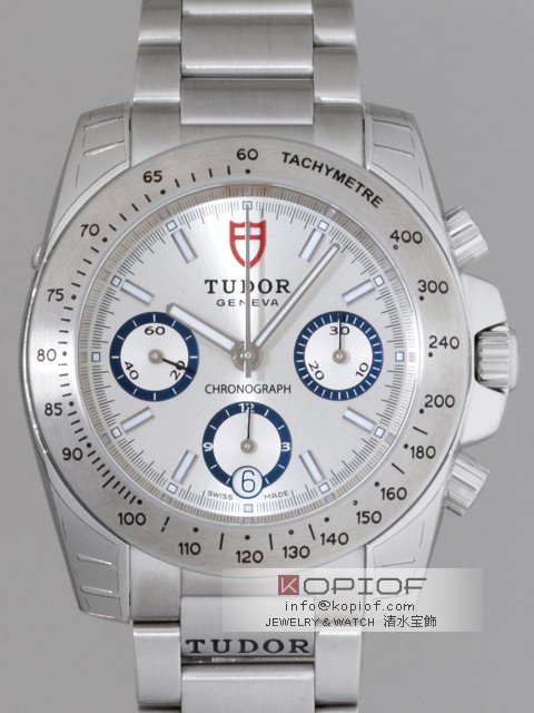 チュードル スーパーコピーTUDOR クロノグラフ 3列ブレス 20300 シルバー