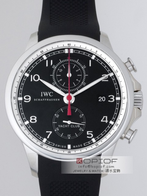 IWC ポルトギーゼ スーパーコピーIW390204 ヨットクラブ クロノグラフ ラバー ブラック