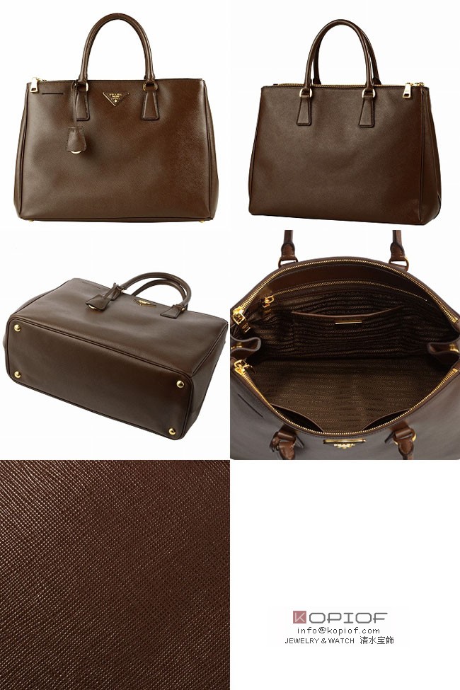 プラダ トートバッグ コピーSAFFIANO LUXビジネスハンドバッグ BN1786 SAF.LUX CACAO