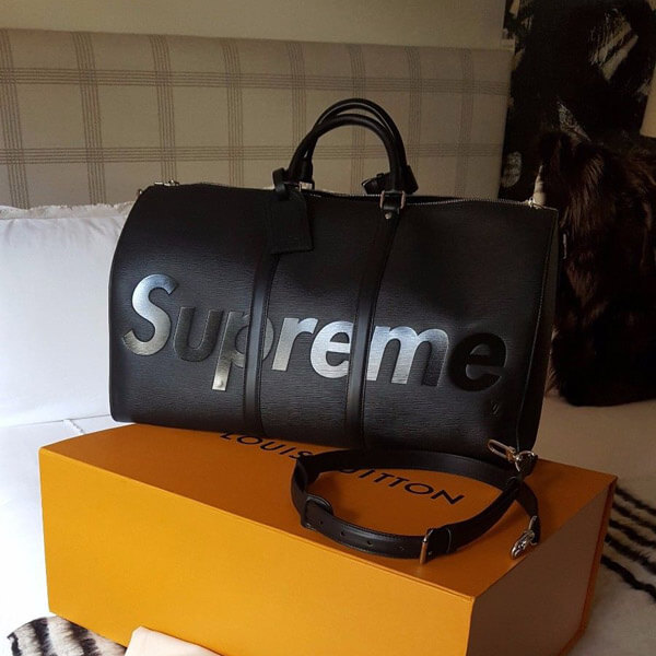 ルイヴィトン コピー シュプリーム M53433  Supreme  旅行鞄 Vuitton KEEP.45 BA.SP EPI DWT