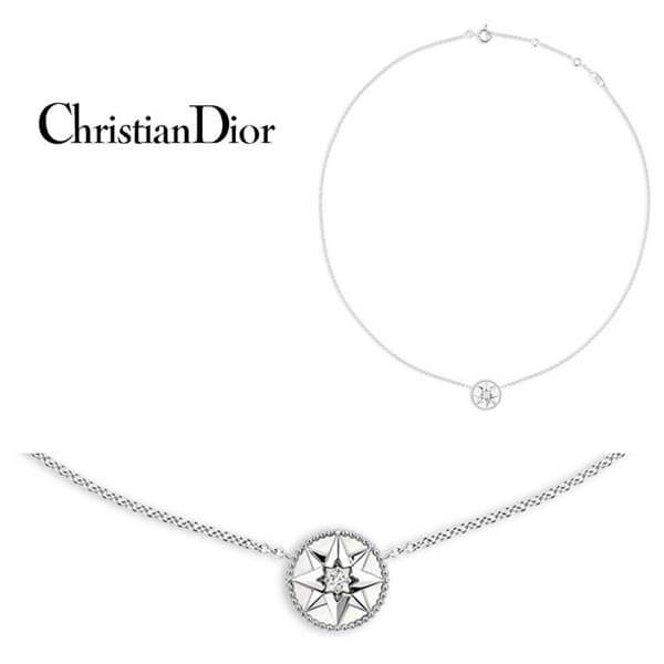 2017-18AW 新作ディオールスーパーコピー ブティック限定 Christian Dior ネックレス ホワイトゴールド