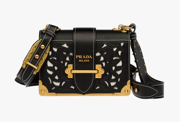 プラダスーパーコピー サフィアーノ＆カーフ バッグ 1BD045 2BCP F0002 V OCH ブラック2017AW PRADA