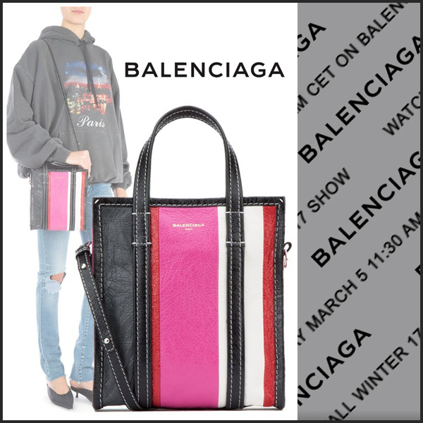 BALENCIAGA トートバッグ 18SS バザール ショッパーバッグ XS バレンシアガスーパーコピー