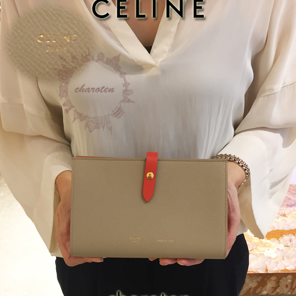 CELINE 長財布 パスポートも入る♡ストラップ長財布 セリーヌコピー