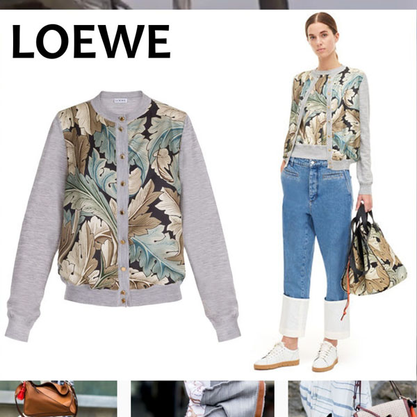 LOEWE William Morris ウール＆シルクカーディガン カーディガン ロエベ服コピー