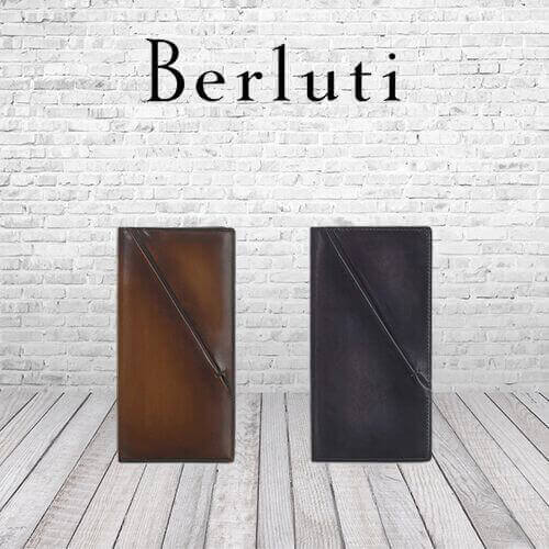 ベルルッティ財布 コピー Berluti SANTAL-GASPARD-V1 レザー エンウォレット/2色