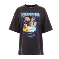 バレンシアガ Tシャツ コピーBALENCIAGA Speedhunters プリント コットンジャージーの541703 TCV38