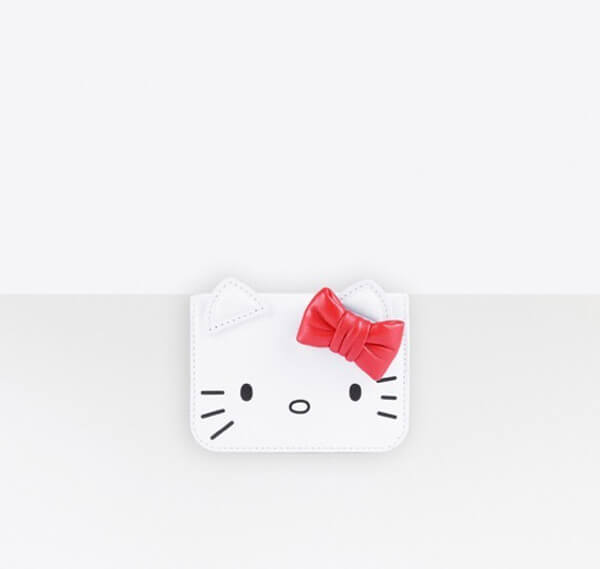 2020春夏コレクション【新作】BALENCIAGA×HELLO KITTY バレンシアガコピー財布 ハローキティモチーフ ミニウォレット【限定品】6190171CBQ35616