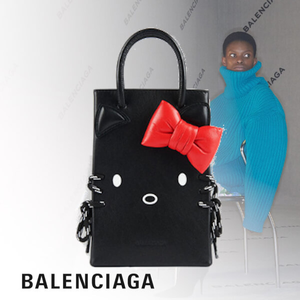 2020年人気新作 BALENCIAGA バレンシアガコピー Phone Holder Hello Kitty 電話ホルダー 6190431CBP31000