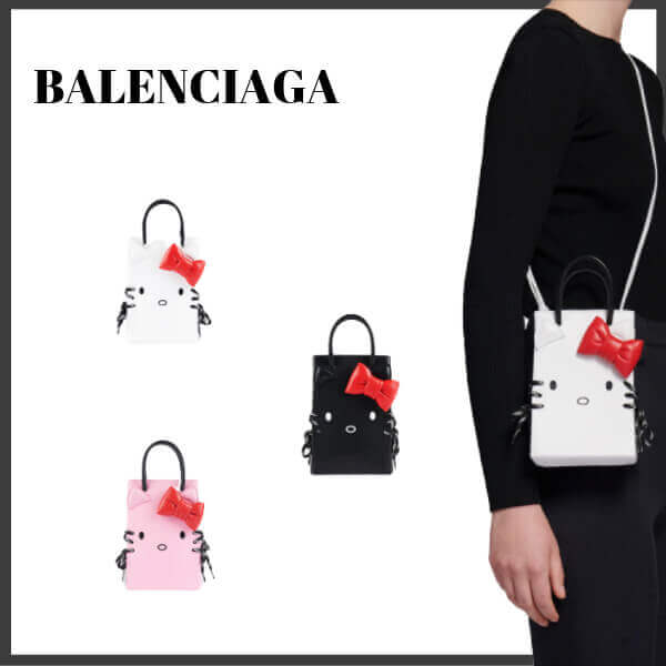 2020年人気新作 BALENCIAGA バレンシアガ偽物 限定 Hello Kitty ハローキティフォンホルダー