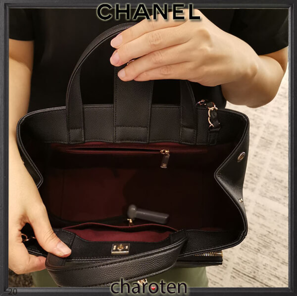 2020最新で争奪戦 人気デザイン CHANEL シャネルコピー 早い者勝ち2WAYキャビアトート