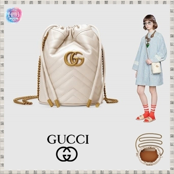 2020新作限定 グッチスーパーコピー∞∞ GUCCI ∞∞ GG Marmont Mini leather バケットショルダー☆