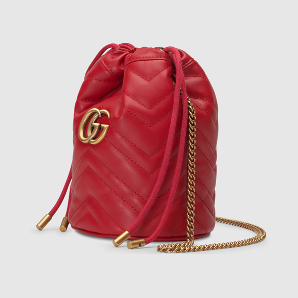 2020新作限定人気 グッチ偽物∞∞ GUCCI ∞∞ GG Marmont Mini leather バケットショルダー