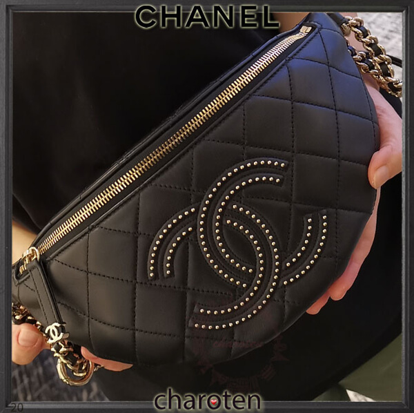 2020最新で争奪戦 ゴージャスCCロゴ CHANEL シャネル偽物 ウエストバッグ