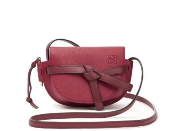 2020日本未発売新作 LOEWE ロエベ偽物 ゲートミニバッグ入荷Loewe Gate Mini Bag Raspberry/Wine 321.12.U62