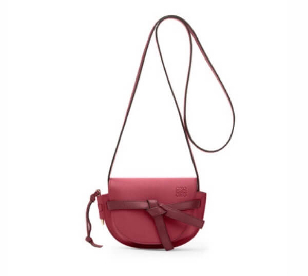 2020日本未発売新作 LOEWE ロエベ偽物 ゲートミニバッグ入荷Loewe Gate Mini Bag Raspberry/Wine 321.12.U62