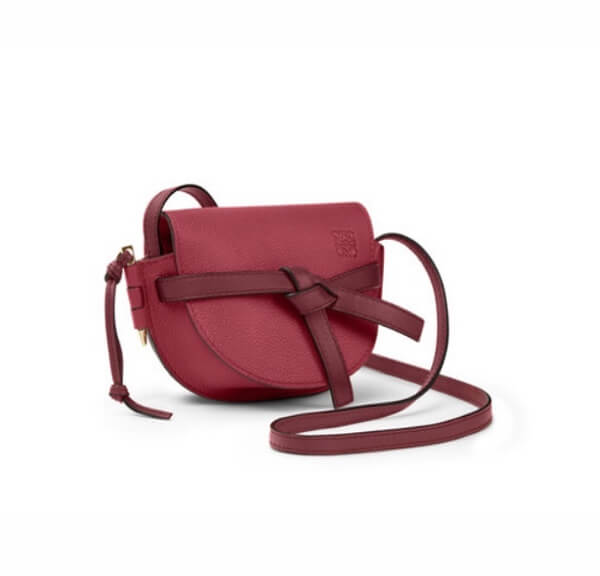 2020日本未発売新作 LOEWE ロエベ偽物 ゲートミニバッグ入荷Loewe Gate Mini Bag Raspberry/Wine 321.12.U62