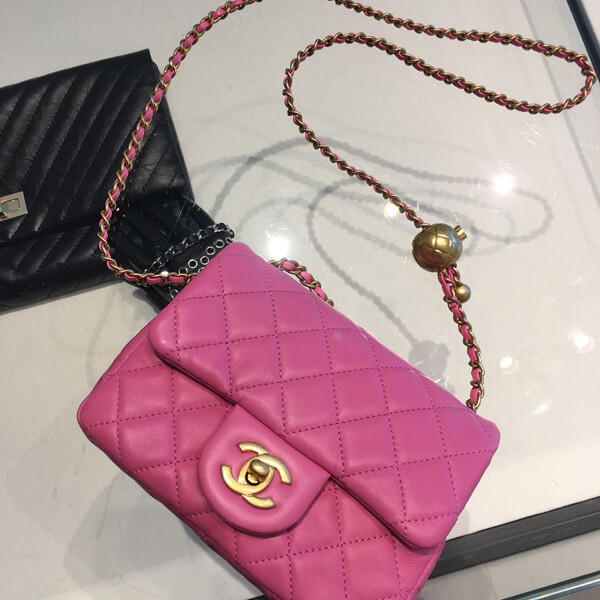 ★2020 ACT2. CHANELコピー★CRUSH MINI FLAP BAG in pink (52174048)