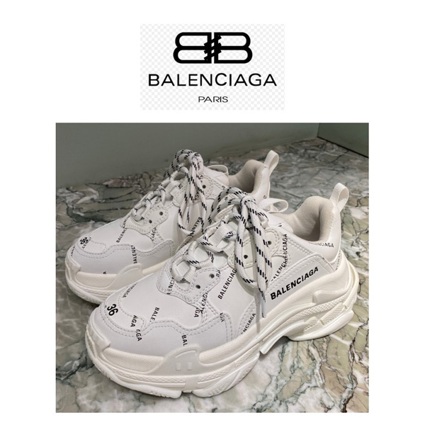 関税込★BALENCIAGA★バレンシアガ レプリカ のロゴいっぱいトリプルS 536737W2FA2