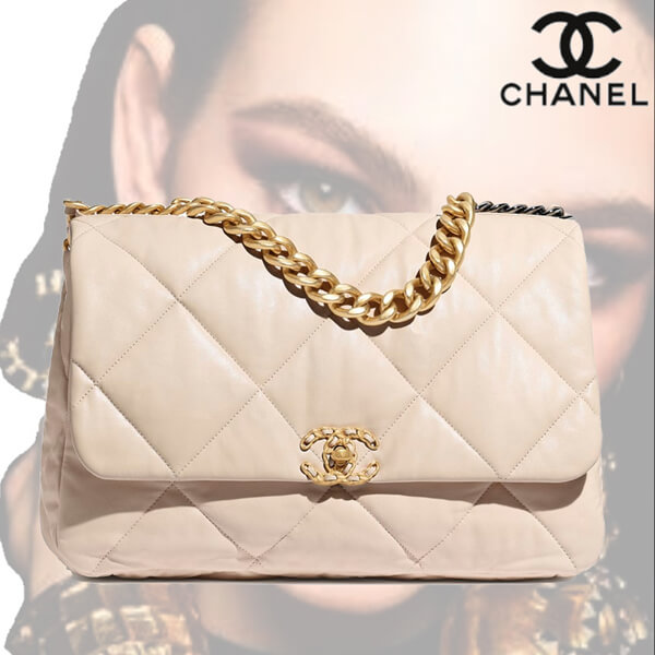 【大人気】CHANEL 19 スーパーコピーマキシ フラップ バッグ (52180113)品番: AS1162 B01901 N5326