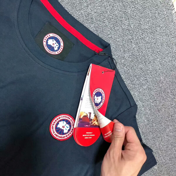 カナダグース Tシャツ 偽物 CANADA GOOSE ポロシャツ 春夏黑