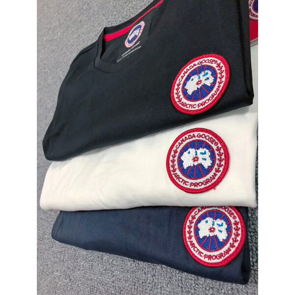 カナダグース Tシャツ 偽物 CANADA GOOSE ポロシャツ 春夏黑