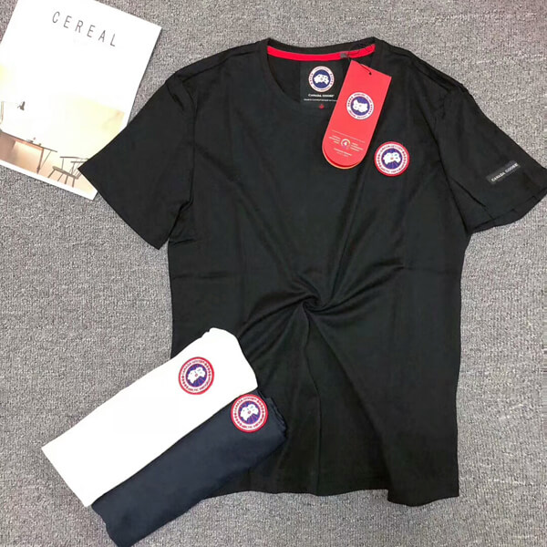 カナダグース Tシャツ 偽物 CANADA GOOSE ポロシャツ 春夏黑