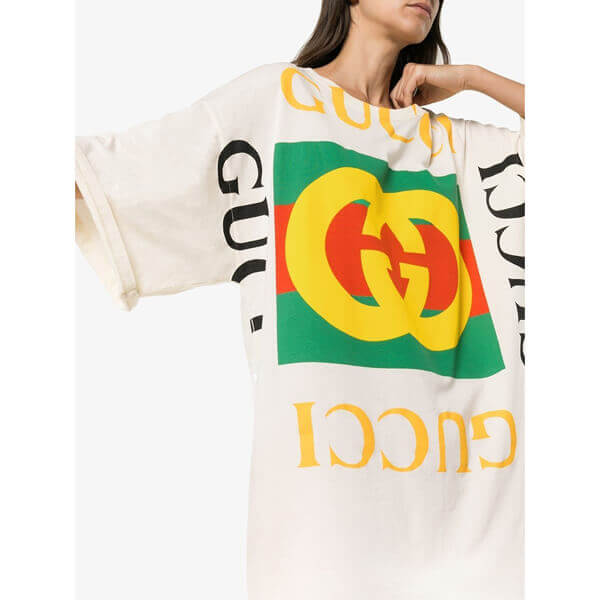 GUCCI グッチ tシャツ コピー ブランドロゴ オーバーサイズ Tシャツ 2色 539080XJA9C