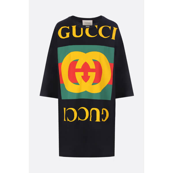 GUCCI グッチ tシャツ コピー ブランドロゴ オーバーサイズ Tシャツ 2色 539080XJA9C