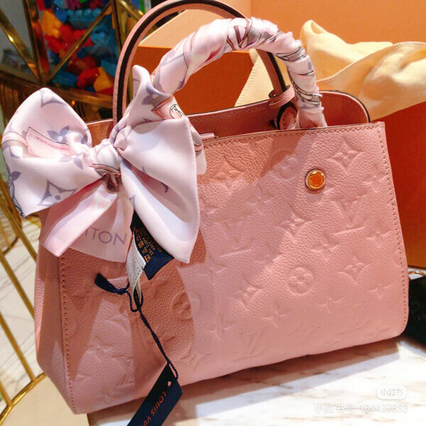 Louis Vuitton ルイヴィトン ショルダーバッグ スーパーコピー 最新色 モンテーニュBB ROSE BALLERINE 2WAY M41199