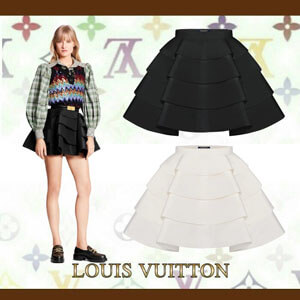 20SS 新作 Louis Vuitton ルイヴィトン ラッフルスカート コピー ２色 1A7SM7